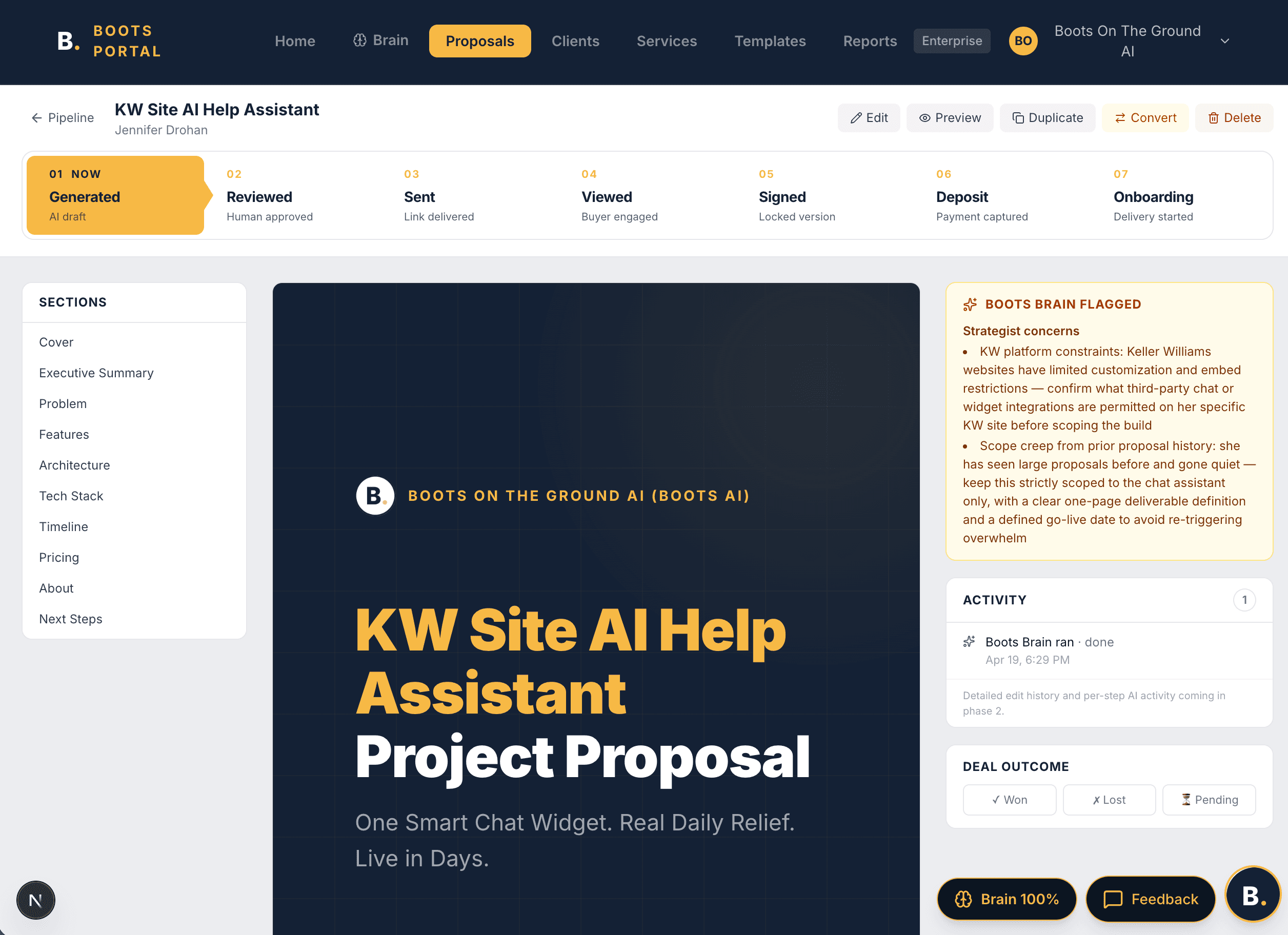AI proposal analysis in progress